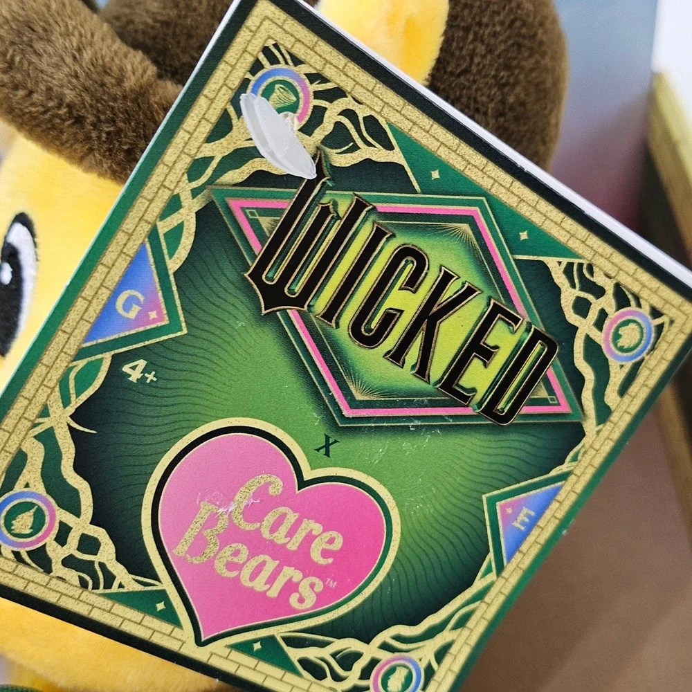 Wicked x Care Bears Funshine‎ Bear as Boq Plush Yellow Green Jacket 2025 New